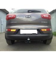 Фаркоп (ТСУ) KIA Sportage 3 2010-2015 съемный крюк на двух болтах Трейлер