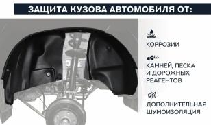 Подкрылки для Лада Нива (ВАЗ 2121) 1975-2009 задняя пара Ново Пласт