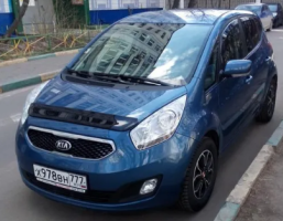 Дефлектор капота (мухобойка) KIA Venga с 2009 г.в. (Киа Венга) Вип Тюнинг